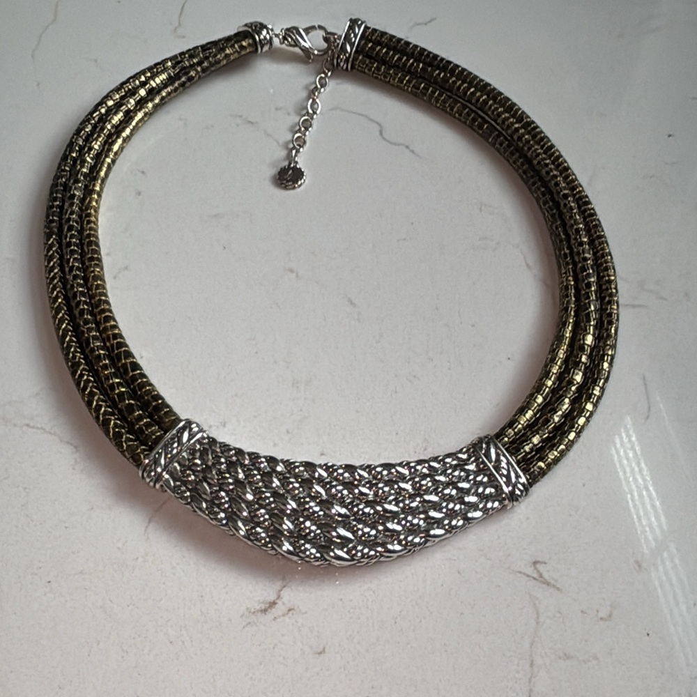 JAI Angela by John Hardy Leather & Sterling Silver Necklace ✨FIRM✨
